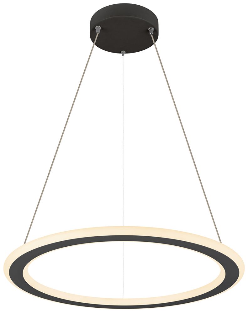 LED-Pendelleuchte SLV ONE FLAT 23W 1300lm 927/930 DIM Ø600 schwarz