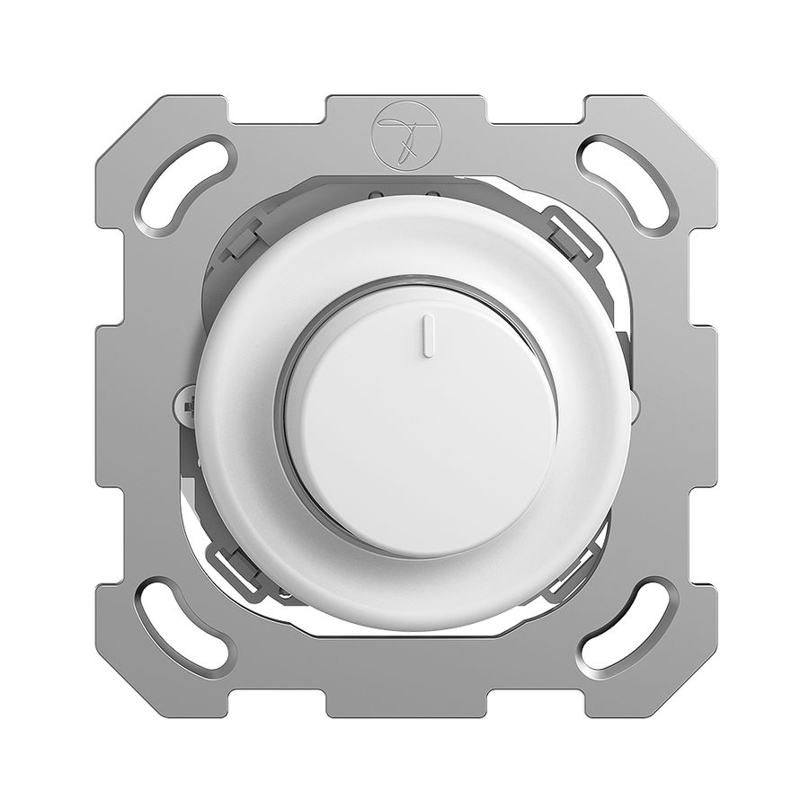 UP-Drehdimmer STANDARDdue 20…600W beleuchtbar Phasenabschnitt weiss