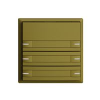 Pulsante KNX RGB EDUE, 250mW, c.LED RGB, c.carta, 6×pulsante, com.1×tasto, ov