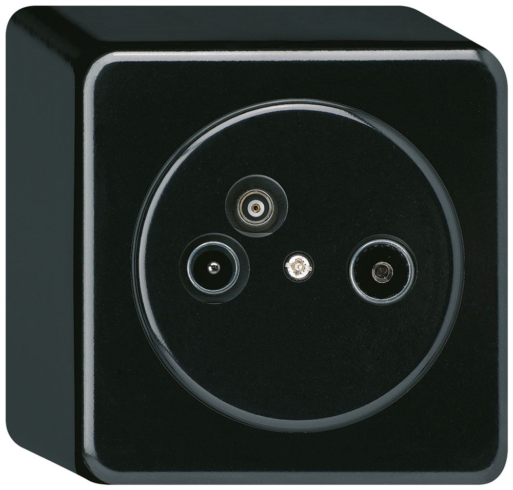 AP-Antennendose TV-R-Daten basico 2GHz 11db schwarz