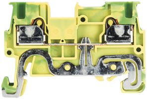 Morsetto terra componibile WTP 0.14…1.5mm² 2×innesto 1 pi.guida TH35/G32 ve/gi