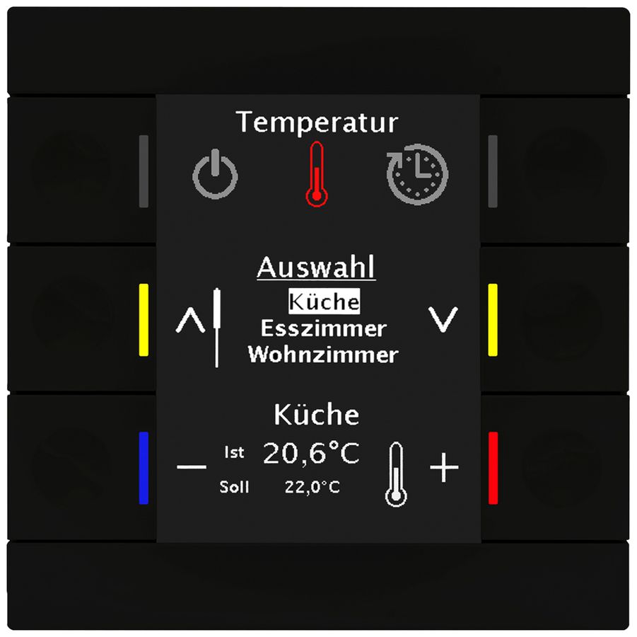 UP-Bediengerät KNX MDT BE-BZS8606.01 6T Display weiss gl