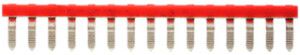 Querverbinder Weidmüller VQB 1.5/50 RT geschraubt 50L Raster 5mm isoliert rot