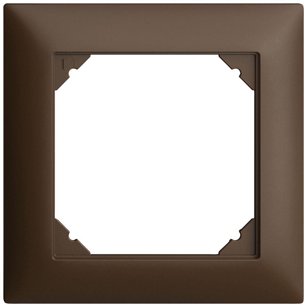 Abdeckrahmen EDIZIOdue 1×1 coffee