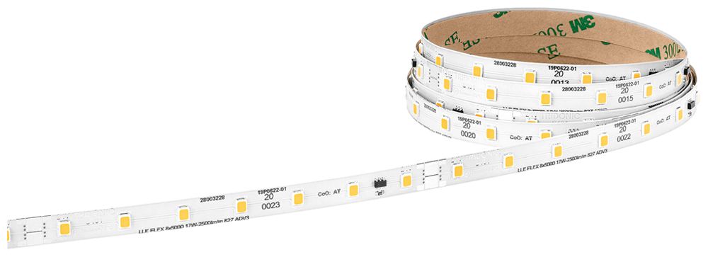 LED-Lichtband Tridonic LLE FLEX ADV3, 24V, 827, 16W/m, 2500lm/m, 5m