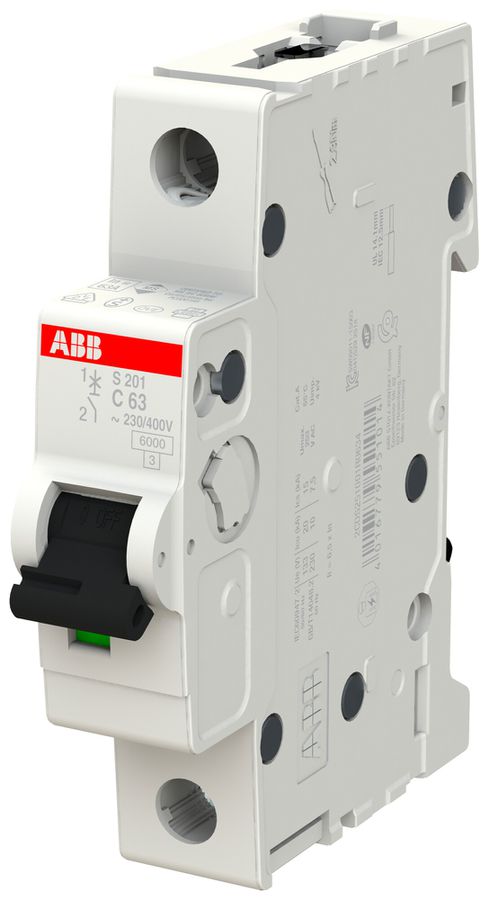 Leitungsschutzschalter ABB S201-C63 63A C 6kA
