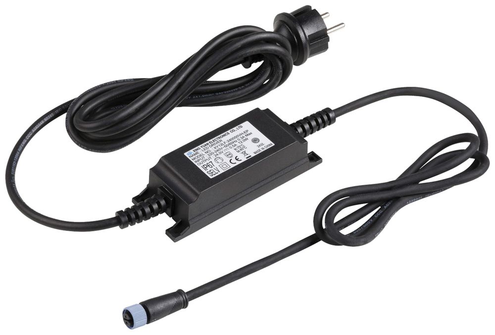 Alimentation LED SLV TRAIL-LITE 12.6W 24V ON/OFF IP44/67 124.5mm 46.6×30mm