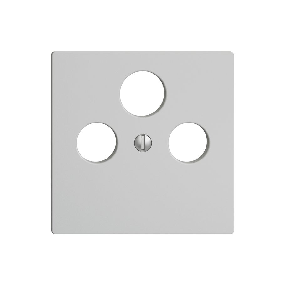 Plaque frontale EDIZIOdue gris clair pour SAT