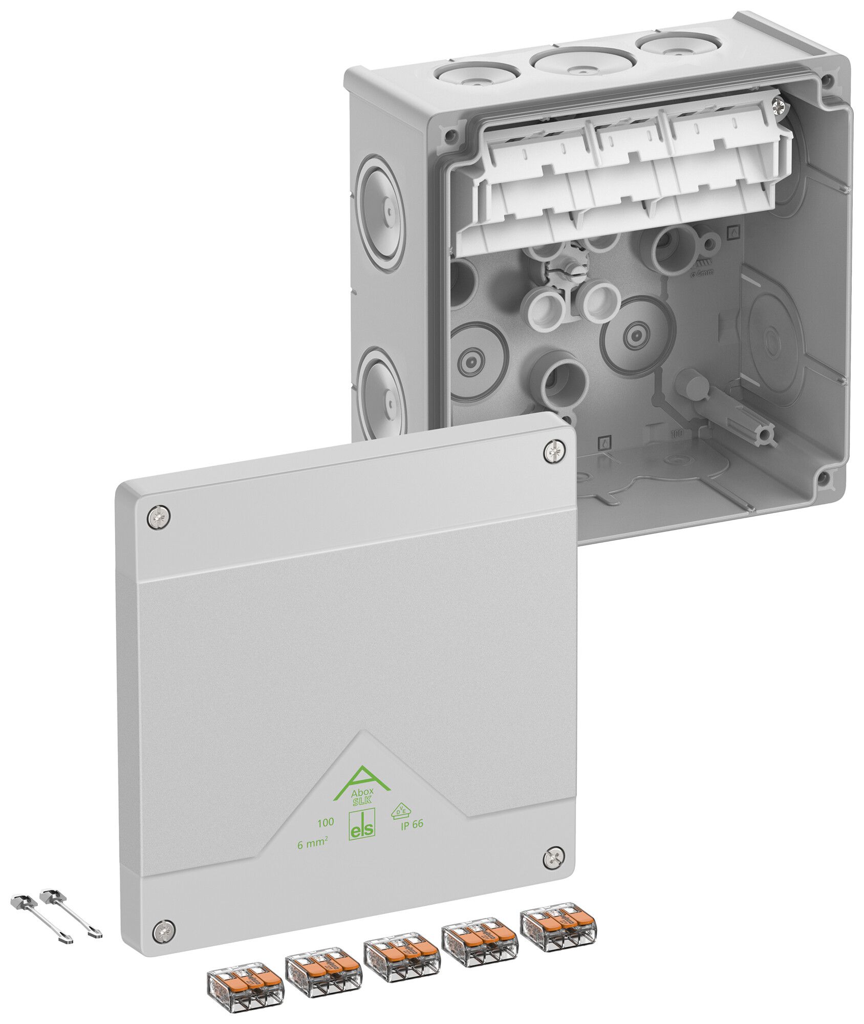 Scatola di derivazione AP Spelsberg Abox SLK-6² 152×152×80mm IP66 gr