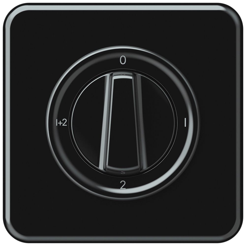 UP-Drehschalter origin Serienschalter 1/1L 16A 250V 0-1-2-1+2 92×92mm schwarz