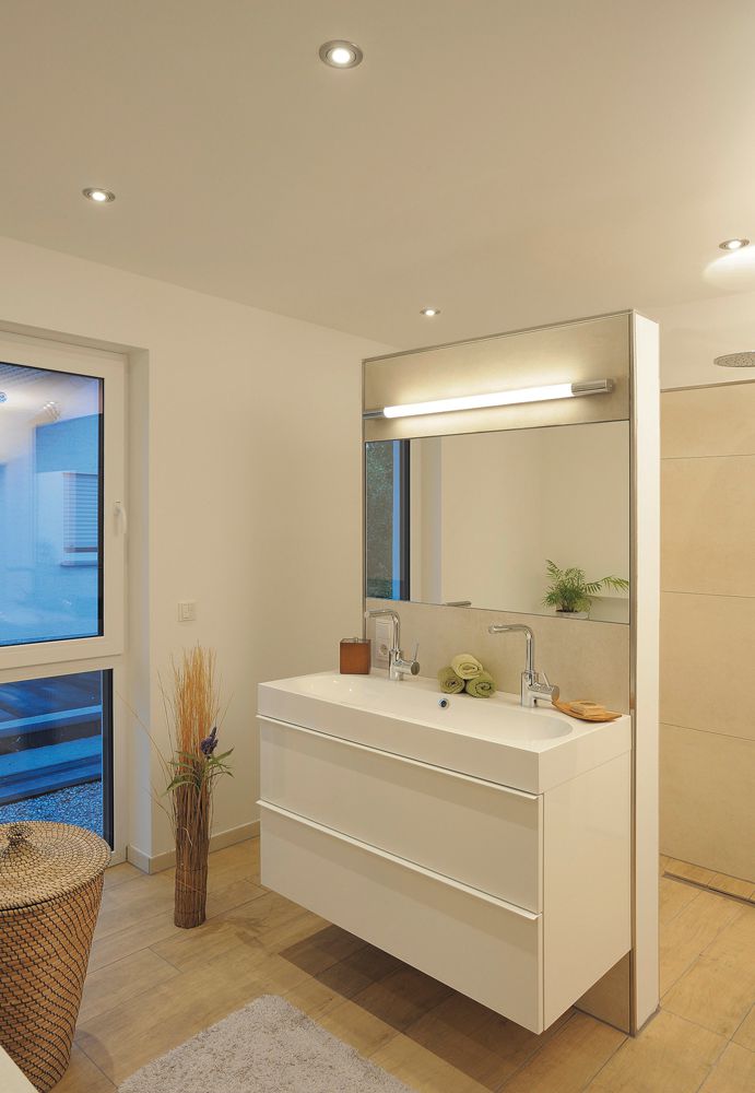 Applique LED SLV TRUKKO, 12W 1040lm 3000K 900mm IP44 chromé