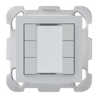 UP-Taster kallysto B KNX 6× s/e-link hellgrau