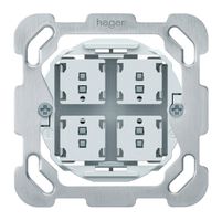 UP-Storentaster origin 2P 4×Tasten 77×77mm weiss