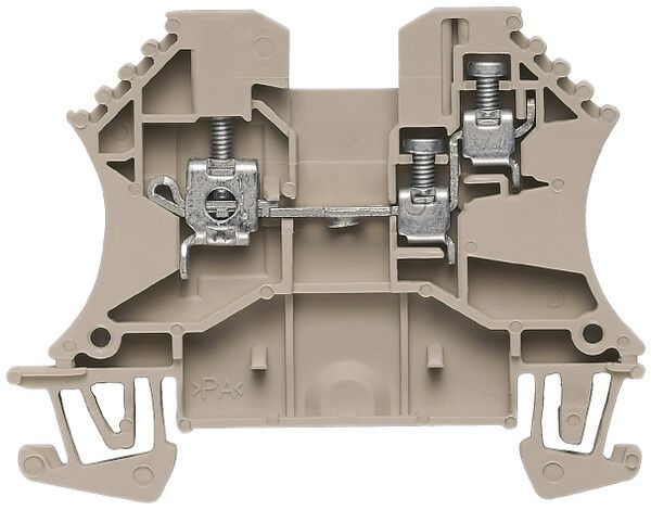Durchgangs-Reihenklemme Weidmüller WDU /1.5/ZR Schraub.2.5mm² TS35 beige