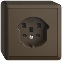 Prise AP EDIZIOdue T25 16A coffee, bornes à vis