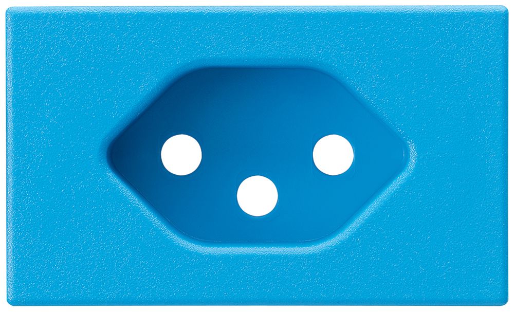 Frontteil Hager 1×Typ 13 FLF blau mit Rastfeder mit Schraubklemmen