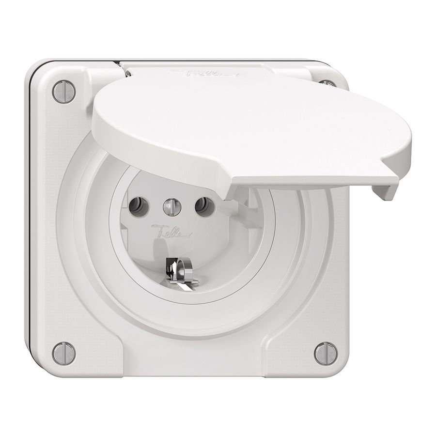 Prise NUP NEVO, SCHUKO, blanc