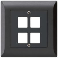 UP-Frontset HMS kallysto.line für 4 Module schwarz