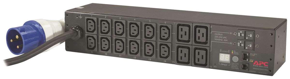 Steckdosenleiste Metered 2HE 230V 32A 12×C13 4×C19