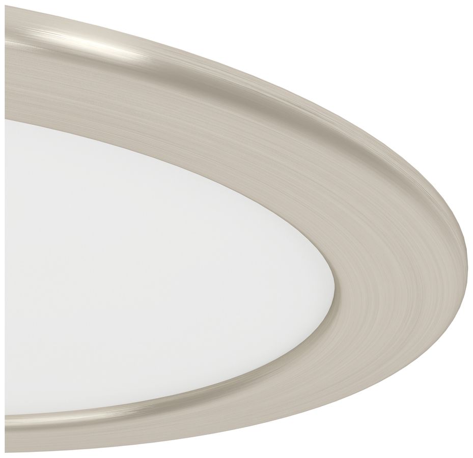 LED-Downlight Eglo FUEVA 12W 0…1150lm 2700…6500K IP44 DIM Ø168×40mm Nickel