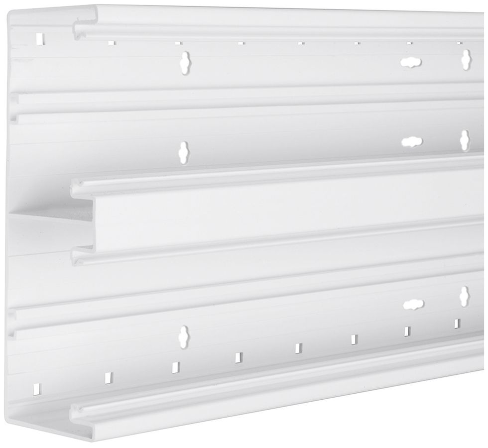 Brüstungskanal tehalit BR 210×65×2000mm Oberteil 2×80 Kunstst.verkehrsw.