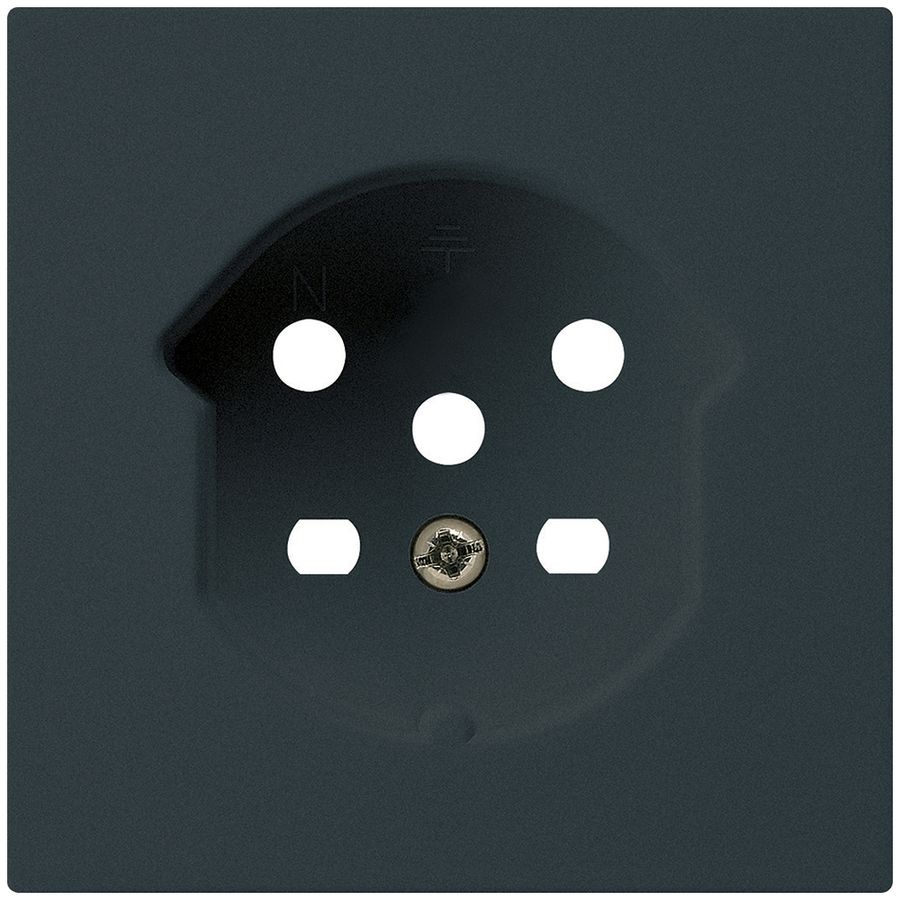 Placca frontale kallysto T15 nero, 60×60mm per presa T15