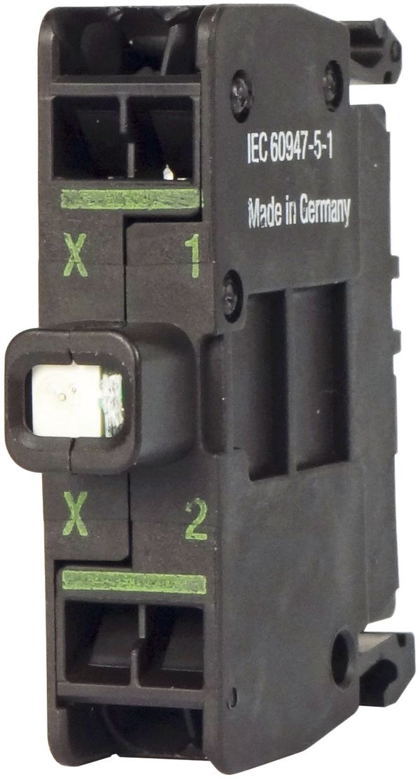 Élément lumineux LED Eaton M22 85…264VAC fixation sol/raccordement ressort vert