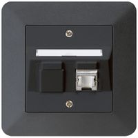Kit di montaggio INC kallysto.trend C cat.6 1RJ45/s nero