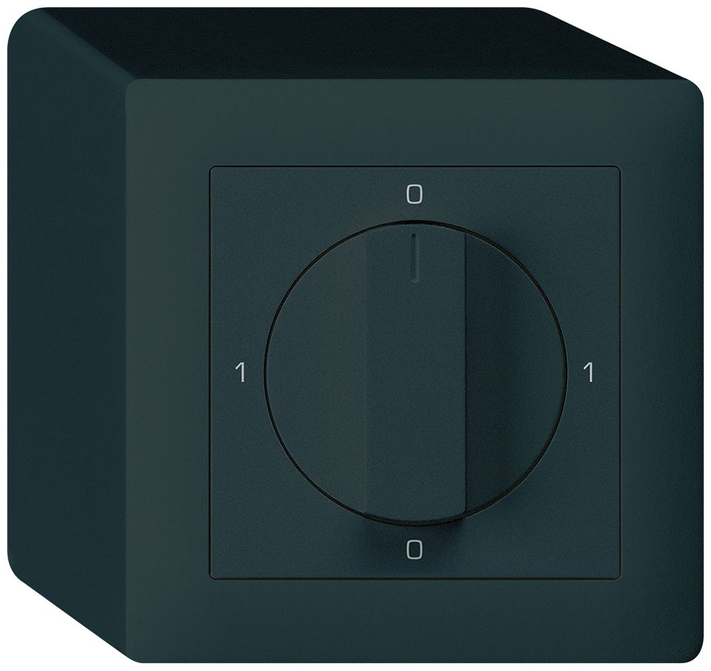 AP-Drehschalter kallysto 2/1L schwarz 0-A-0-H mit Drehgriff