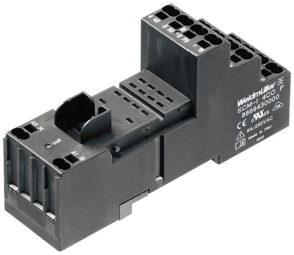 Relaissockel WM SCM-I 4CO P TH35 Steckanschluss 14 98×28×48.3mm