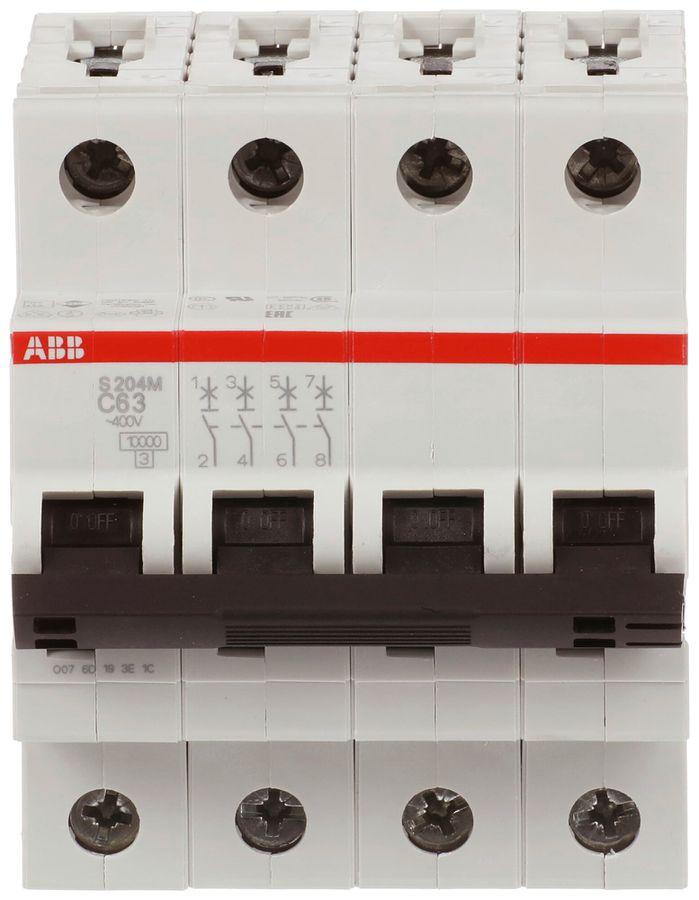 Leitungsschutzschalter ABB S204M-C63 63A C 10kA
