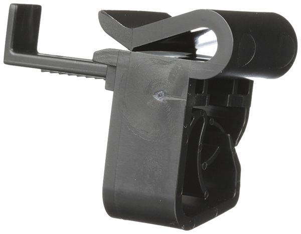 Clip für Kabel Ø 6.6…7.5mm, senkrecht zur Befestigung unten, schwarz