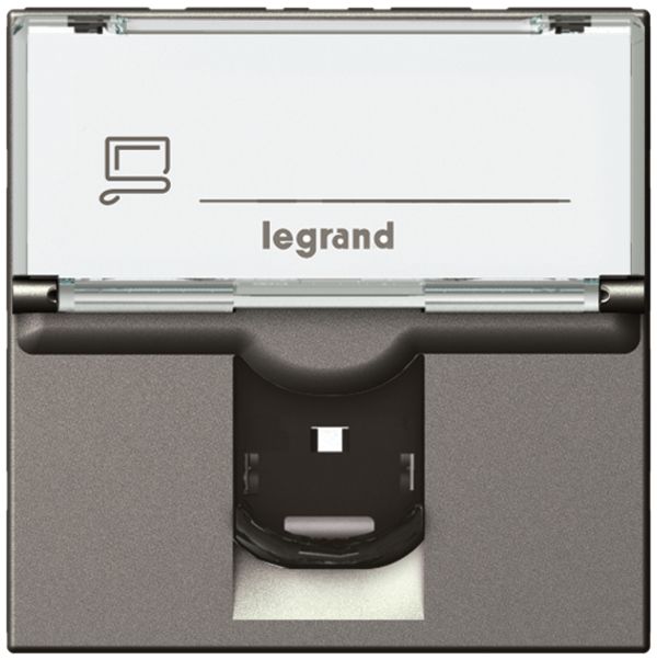 Presa INS MOS UTP 1×RJ45 magnesio cat.6 2moduli