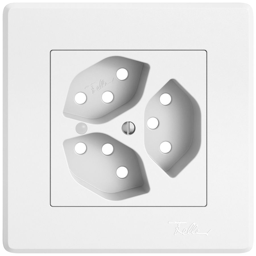 UP-Montageset EDIZIO.liv SNAPFIX® für 3×T13 mit Frontlinse ws