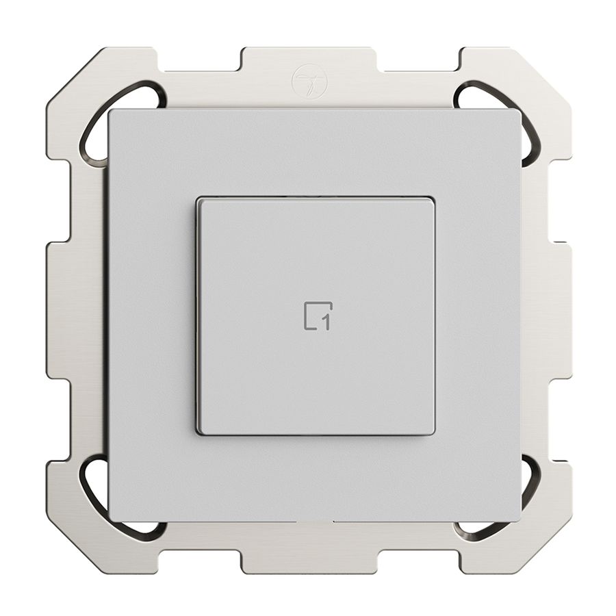 UP-Szenentaster 1 Szene/1T Edue Wiser hellgrau