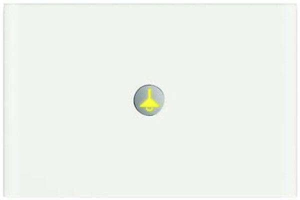 Bedienelement 1-fach ABB priOn Glas weiss