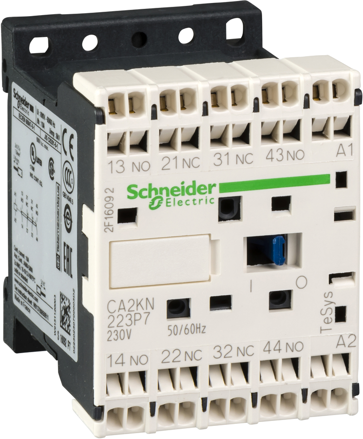 Hilfschütz 10A mit Diode 4 Hilfskontakte als 2S+2Ö