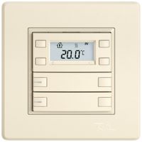 Poussoir RTH ENC EDIZIO.liv SNAPFIX® a.RGB-LED 2×touches comm.2T cr