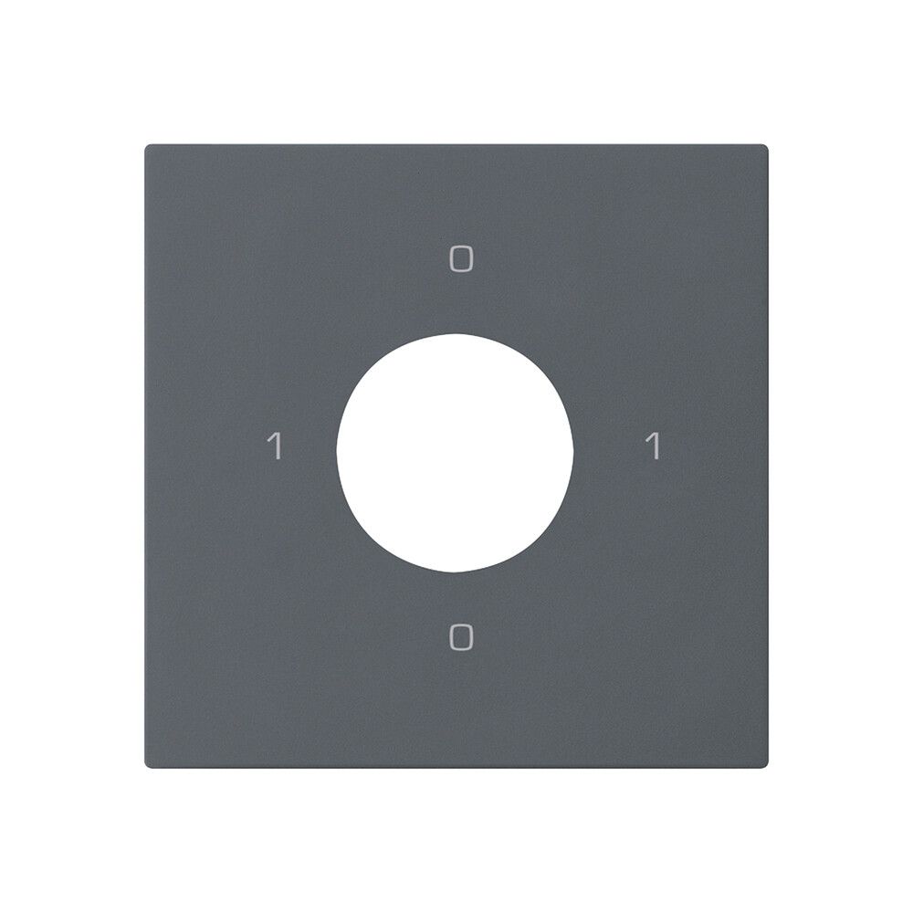Kit frontale per interruttore a chiave S0 60×60mm kallysto 0-1-0-1 antracite