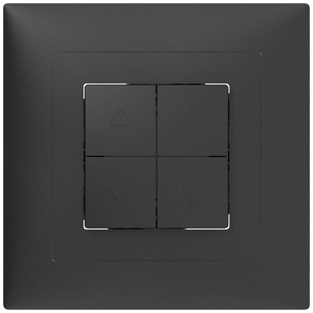 UP-Storenschalter SIDUS B anthrazit 2-Kanale