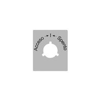 Disco indicatore Acceso->I<-Spento per pulsante girevole FLF FH