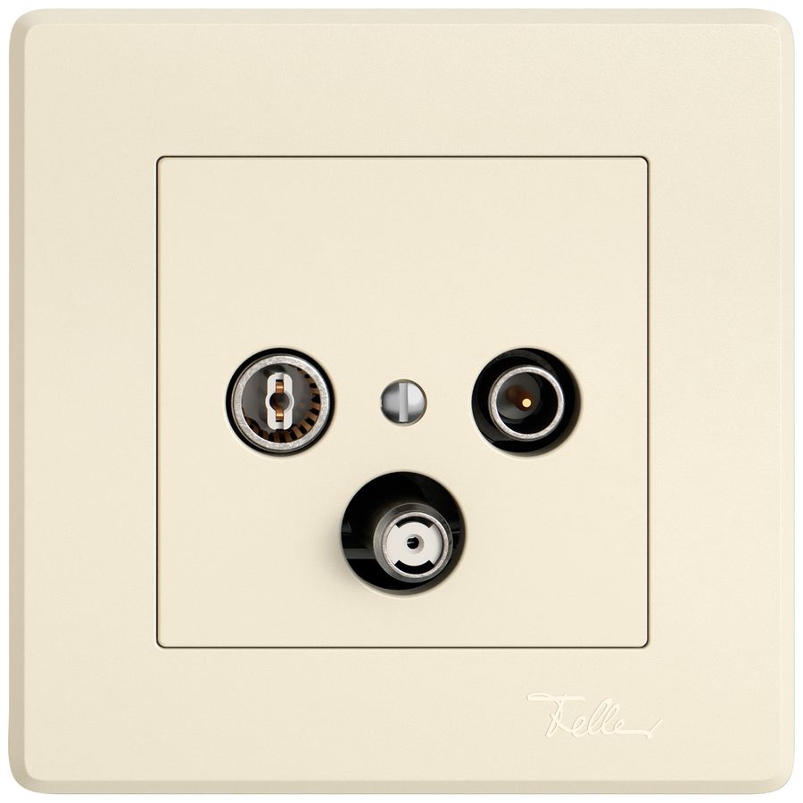 Prise antenne ENC TV-R-SAT EDIZIO.liv SNAPFIX® DB53 prise de dérivation cr