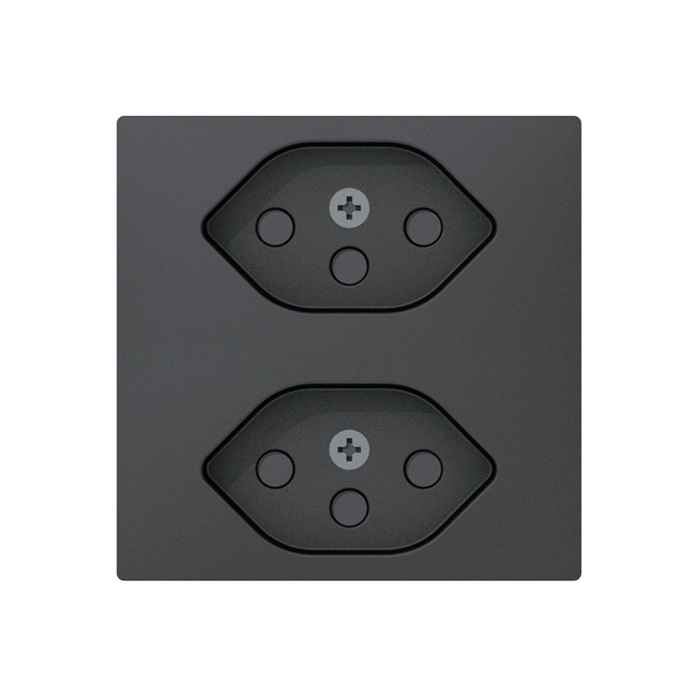 Steckdose Sidus E 2×T13 anthrazit
