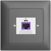 UP-Rückführungsdose EDIZIOdue FMI 1×RJ45 f.Swisscom VoIP, 8 polig UTP dunkelgrau