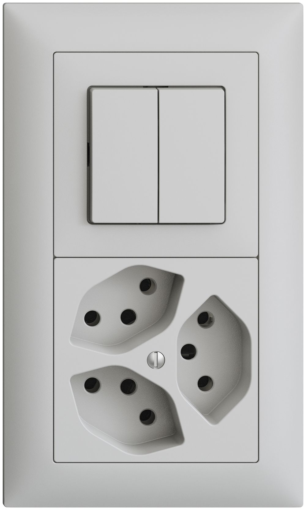 UP-Kombination EDIZIOdue 1/1P+3×T13 hellgrau