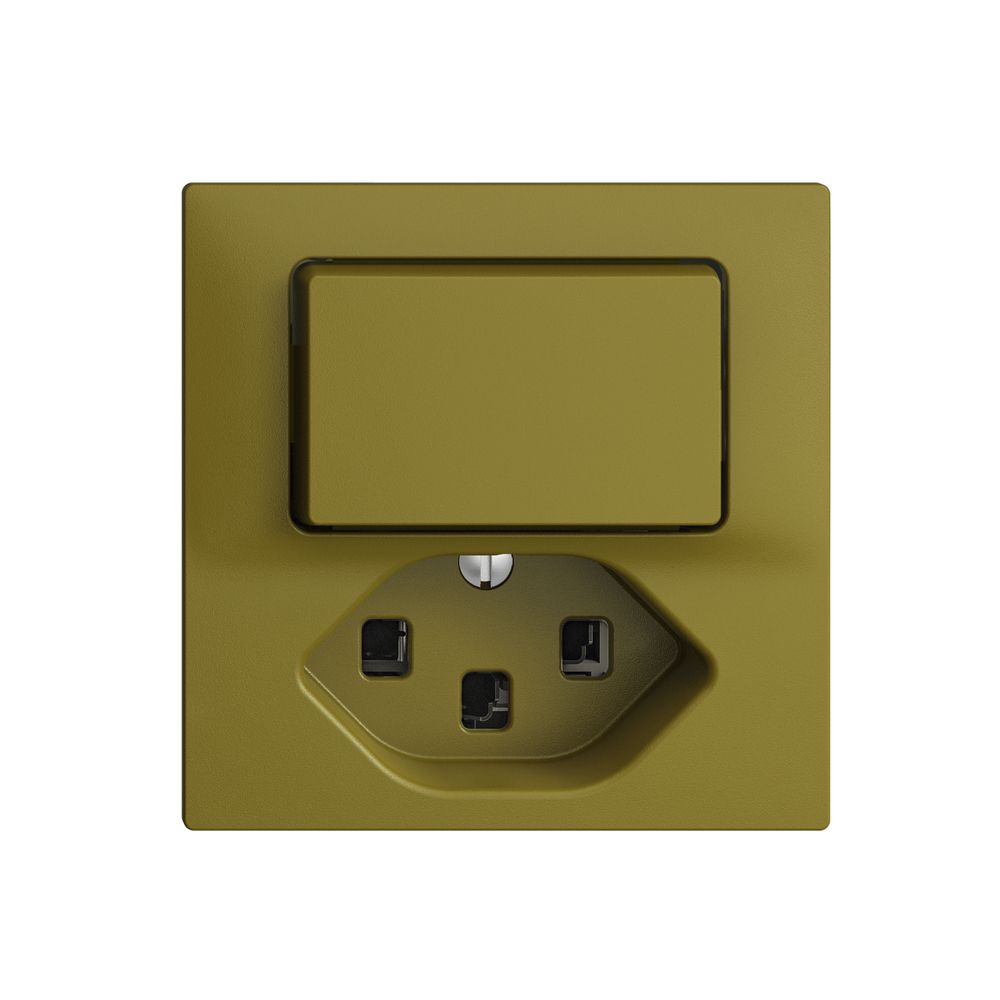 Combinaison 6/1L+T23 16A EDIZIOdue olive