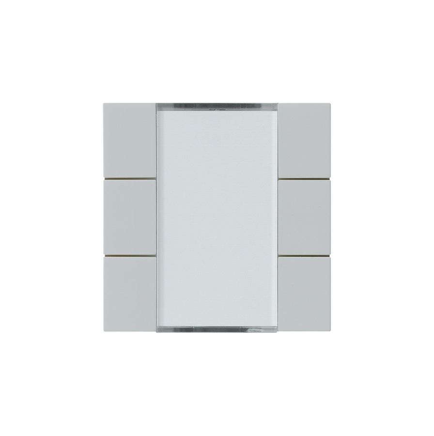 Kit frontal Hager kallysto 6×KNX systemlink/easylink gris clair