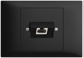 EB-Dose 1×RJ45/s 4P ITplus EDIZIOdue schwarz