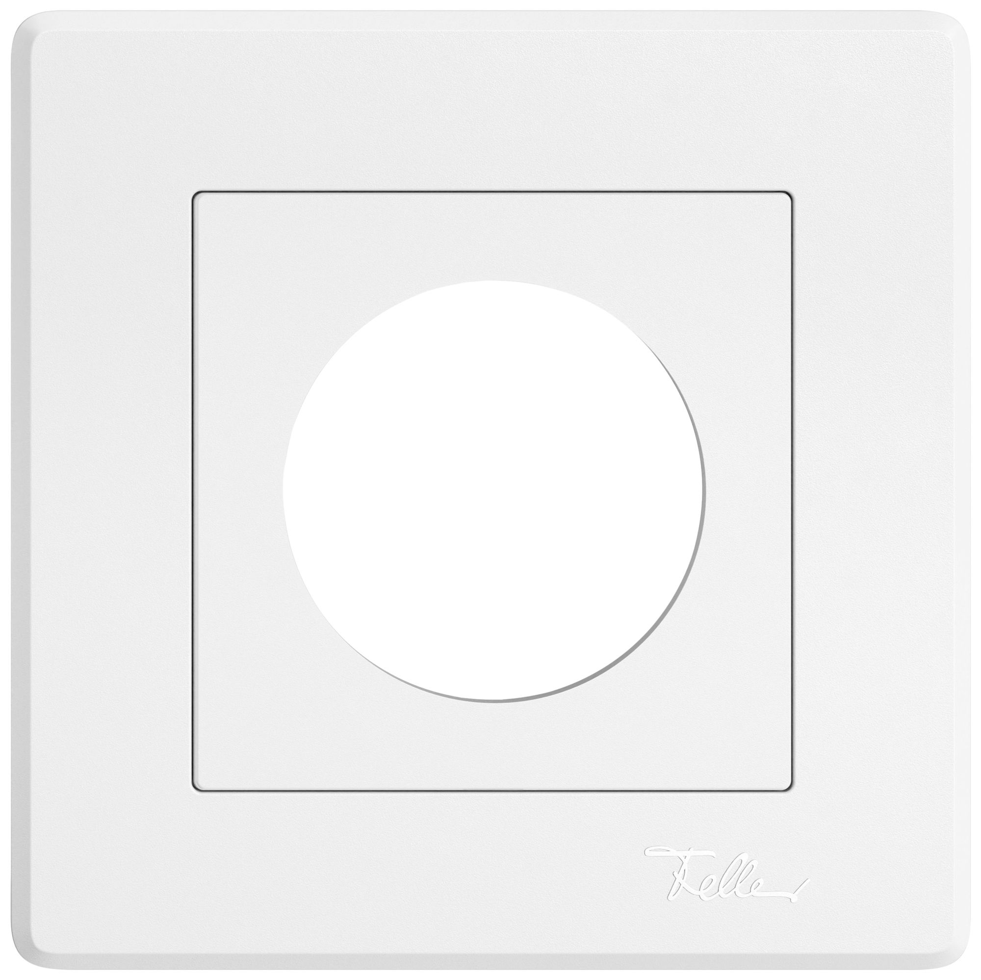 UP-Abdeckset EDIZIO.liv SNAPFIX® Thermostat 96×96×7mm weiss IP20