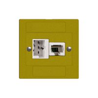 Prise ENC xDSL RJ45/TT83 olive ITplus EDIZIOdue, avec filtre